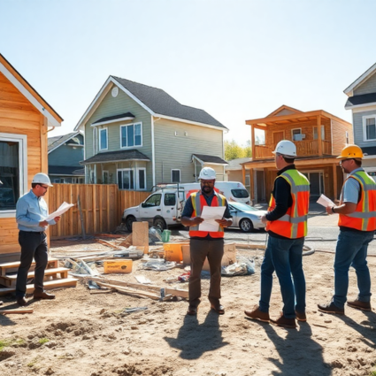 Side view of a modern backyard ADU in Dallas
