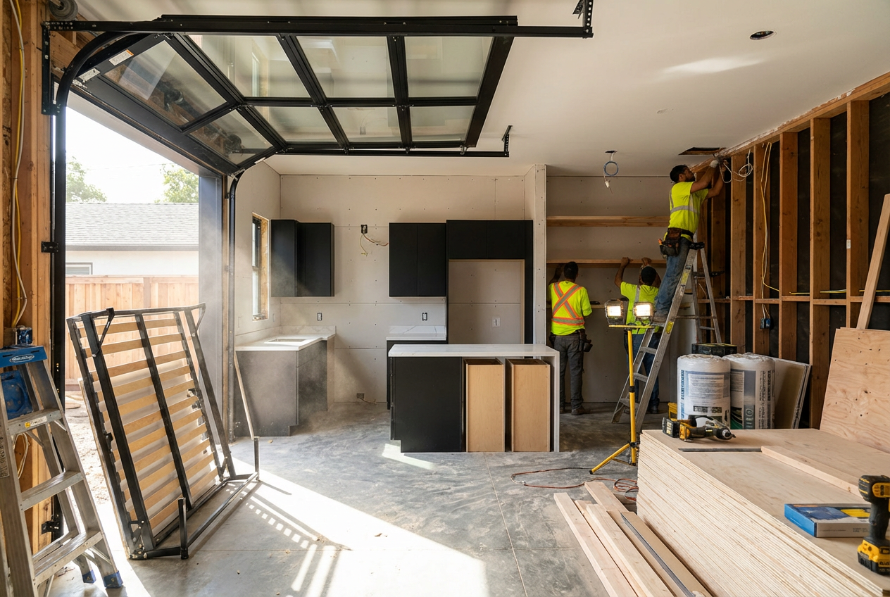 Garage Conversion ADU in Dallas